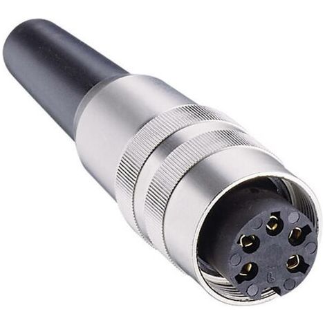 Connecteur rond DIN femelle, droit Lumberg KV 71 Nombre de pôles: 7 argent 1 pc(s) D22760 (1/2)