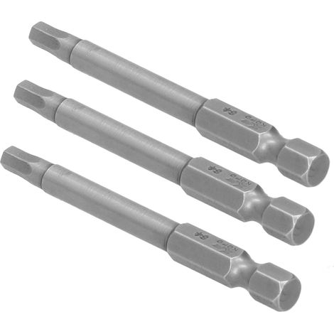 10 embouts de tournevis électriques hexagonaux de 4 mm, puissants, magnétiques et trempés, outil à main S1/4 65 mm (1/5)