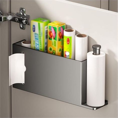 Scatole di immagazzinaggio per le porte della cucina, armadi, rack di stoccaggio adesivo murales per frigoriferi e bagni (1/5)