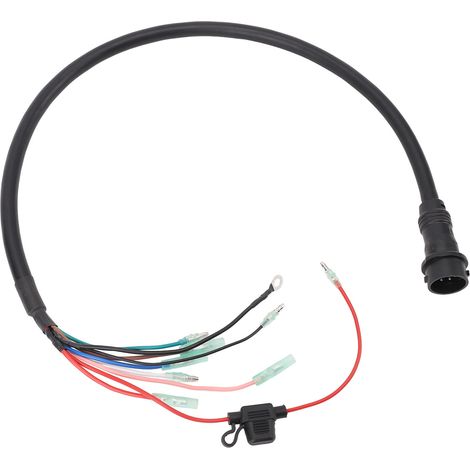 Faisceau de câbles 7 conducteurs pour commande avant Yamaha 61T-82580-00, compatible T25/30HP, adaptable au boîtier de commande avant pour moteur hors-bord-KZQ (1/5)