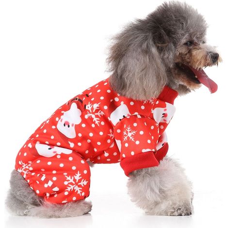 Pyjama Chien - Pull Chaud En Fibres Acryliques - Pour Chiens De Taille S - Occasion Festive Noël - 1 Pièce (1/5)