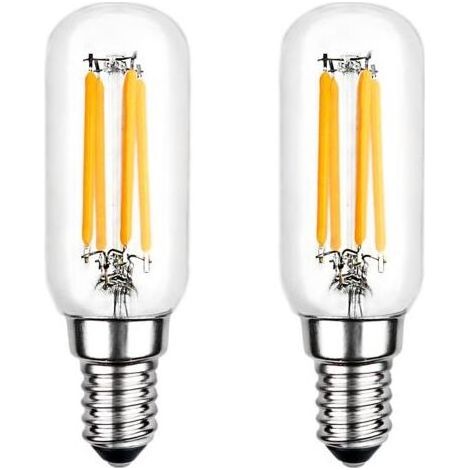 Ampoule LED,T25 E14 4W Ampoule Blanc Chaud 2700K, 400LM, Ampoule Filament Tubulaire LED pour Hotte Aspirante, non-dimmable, lot de 2 (1/5)