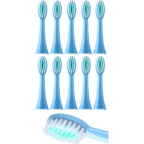 Testine di ricambio per spazzolino da denti per bambini Heckermann S1, colore blu, confezione da 10 pezzi. (1/2)