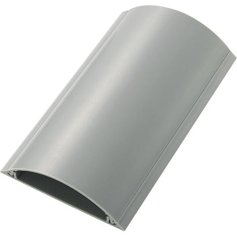 Protège-câbles PVC gris TRU COMPONENTS TC-RDAR90AWM203 1592925 Nombre de canaux: 1 Longueur 1000 mm 1 pc(s) (1/2)
