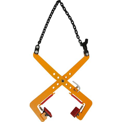 Pince de levage, capacité de 500 kg, design ciseaux, JAUNE (1/2)