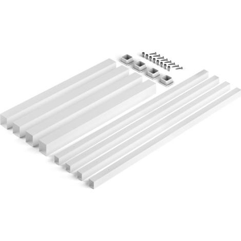 Pieds carrés et cadre de table 50x50mm 1150x750mm Acier Peint en blanc EMUCA 2047212 (1/5)