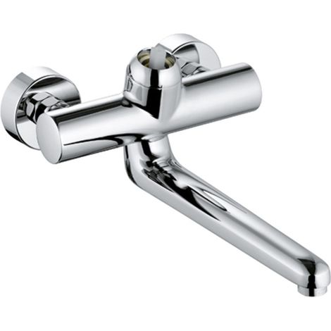 KLUDI PROVITA Grifo monomando de pared DN 15 sin palanca, Proyección 317 mm cromo, 335360500