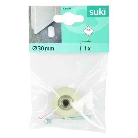 Fix-o-moll Türschloss vernickelt 2 Türschloss weiß Deko 30 mm - Fix-o-moll