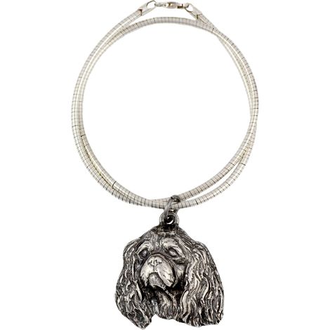 Collana con ciondolo a forma di serpente Cavalier King Charles Spaniel I, gioiello unico per gli amanti dei cani, ciondolo unico di Art-Dog (1/5)