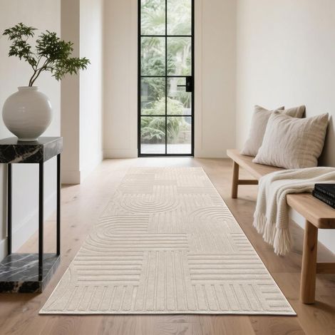 Tapis de Couloir Long 80 x 300 cm, Extra Epais Tapis Couloir Long Lavable en Machine, Antidérapant Absorbant Tapis de Passage Cuisine pour Interieur, Chambre à Coucher et Salon (1/5)