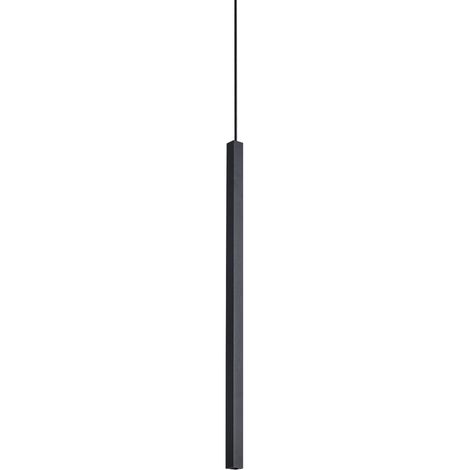 Ideal Lux LOOK Suspension carrée et fine noire, 1 LED 220 lm 3000 K (1/2)