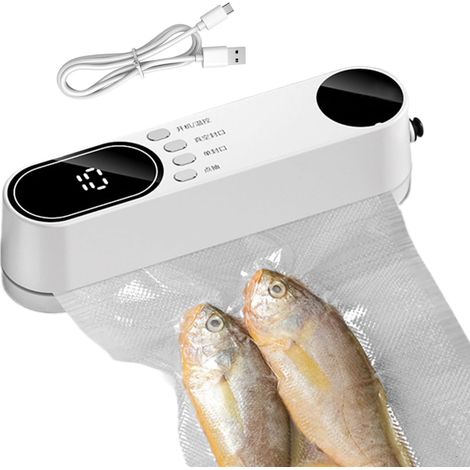 Machine d'emballage sous vide de voyage, outil compact d'emballage de sacs alimentaires - Machine d'emballage sous vide compacte pour aliments Maison, hôtel, restaurant, appartement, entreprise (1/5)