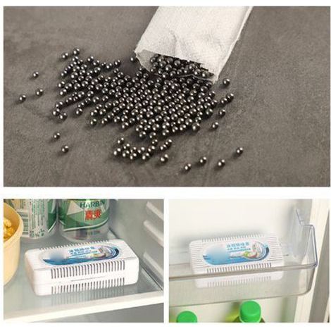 Geruchsneutralisierungsbox für Kühlschränke, Geruchsvermeidung, sicheres Recycling, Geruchsneutralisierung für Kühlschränke und Gefrierschränke für Zuhause. (1/5)