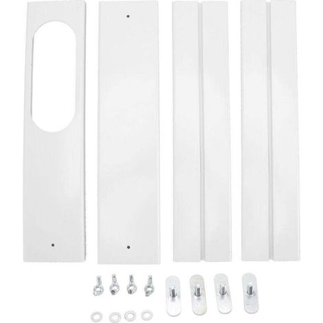 Bardusch-4 pièces Kit de fenêtre de climatiseur portable 16.9 à 55 pouces panneaux d'étanchéité de fenêtre réglables pour bureau à domicile (1/4)