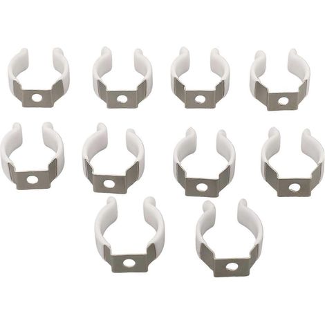 Lot de 10 pinces à ressort Terry 25 mm acier au manganèse pour supports de rangement étroits organisation garage et abri de jardin (1/5)