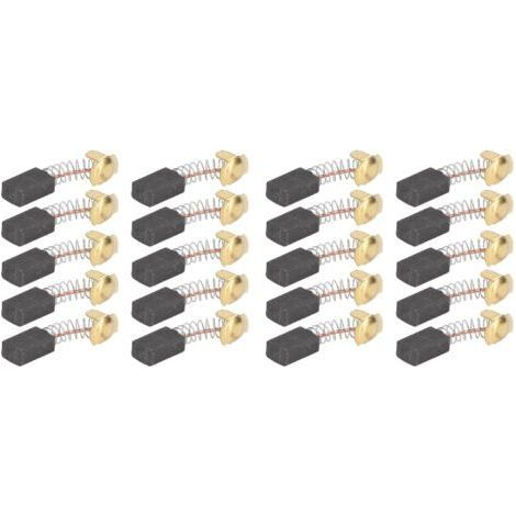 Lot de 20 balais de charbon pour meuleuse d'angle, pièces de rechange pour perceuse électrique et marteau perforateur. (1/5)