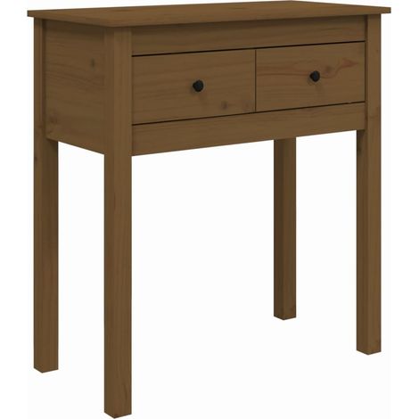 Maison Exclusive - Table console Marron miel 70x35x75 cm Bois massif de pin