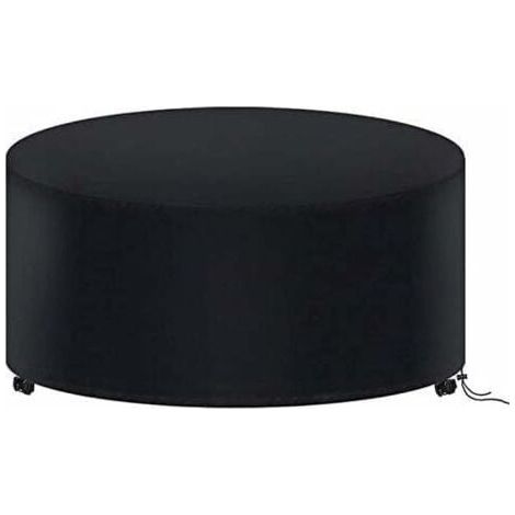 Housse de Protection Table Ronde de Jardin 180 X 90CM, Housse Salon de Jardin Imperméable, 210D Oxford Bache Protection Table Exterieur Ronde, (1/5)