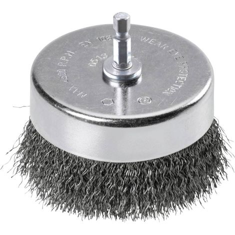 Brosse abrasive kwb 75 mm acier HSS nettoyage décapage (1/4)