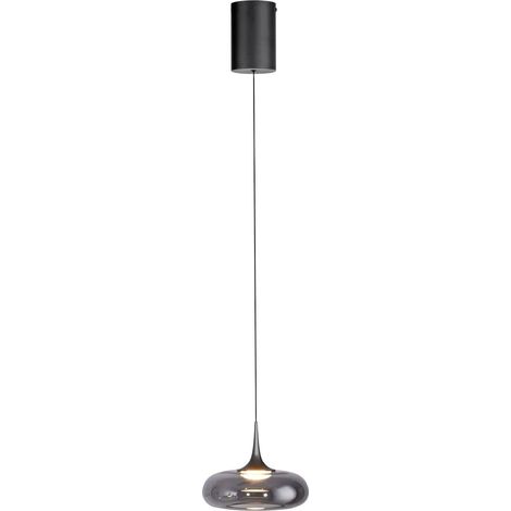 [GEBRAUCHT] B-Ware Schöner Wohnen Pendelleuchte Hängelampe Led Posh Grau Glas Wohnraumlampe 3000 K