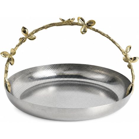 Industrial Bowl Decorative Centerpiece, Metal Fruit Basket with Decorative Handle, Style GS9085L, 320 x 300 x 220 mm (1/5)