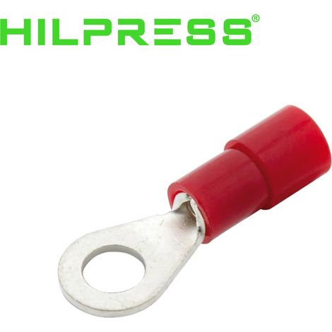 Cosse isolée à plage ronde de 0.5 à 6mm² - cosse isolees a plage ronde - Cosse isolée à plage ronde ROUGE 0.5 à 1,5mm²  Ø=4mm (sachet de 100)