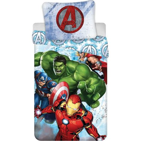 Baumwollbettwäsche 140x200 Avengers Heroes Captain America Kissenbezug 70x90 (1/5)