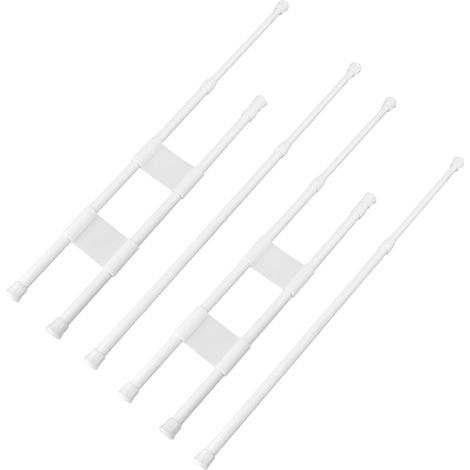 Lot de 4 Barres de Serrage réglables de 40 à 70 cm pour réfrigérateur - Accessoires pour Fixer des Aliments, des Boissons (2 Barres Doubles et 2 Barres Simples) (1/5)
