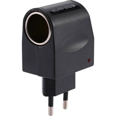 Adaptateur Convertisseur Allume-Cigare AC-DC - 12 V DC 500 mA - Protection Surtension Court-Circuit - Universel - 1 Pièce (1/4)