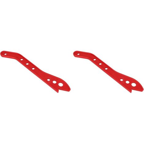 Lot de 2 blocs poussoirs et poussoirs pour le travail du bois en rouge de sécurité, idéal pour les travailleurs du bois sur les scies circulaires de table, les tables de fraisage, les scies à