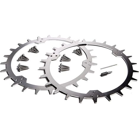 Lot de 2 clous antidérapants pour roues motrices de 252 mm, adaptés au robot tondeuse HUSQVANA roues antidérapantes, crampons, roues motrices (1/4)