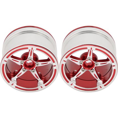 Jantes à verrouillage perlé en alliage d'aluminium pour voitures RC 1/10, pièces de rechange pour modèles radiocommandés. (1/5)