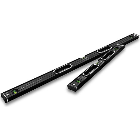 Stabila Dark Shadow 2 Piece Type 196-2 Spirit Level Set 610mm & 1220mm