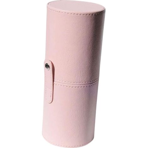 Boîte de rangement rose pour outils de beauté, porte-pinceaux de maquillage, organisateur de pinceaux cosmétiques pour une utilisation quotidienne et en voyage (1/5)