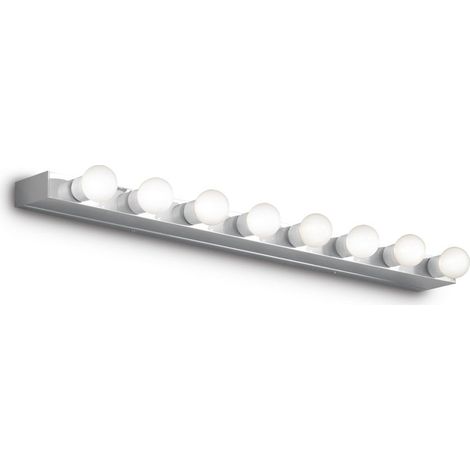 Applique Moderna Prive' Metallo Cromo 8 Luci E14