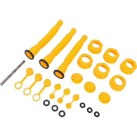 Lot de 3 embouts de rechange pour bidons d'essence, buse de versement flexible de 20 cm de longueur, compatibles avec les bidons d'essence de 1, 2, 5 et 10 gallons. (1/5)