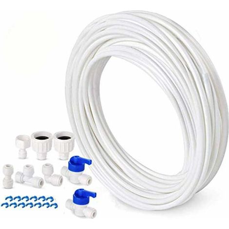 Tubo di alimentazione dell'acqua - Kit di collegamento per frigorifero Samsung a doppia porta in stile europeo, diametro 10 mm, 1/4"