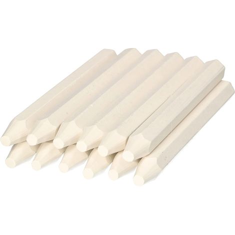 KOTARBAU Lot de 12 crayons de charpentier pour marquer le bois - Blanc (1/5)