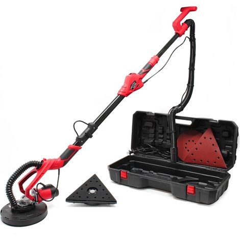 Wiltec – Ponceuse girafe 710 W – Disque 225 mm – Vitesse réglable 1000-2100 tr/min – Système d’aspiration intégré pour travail propre