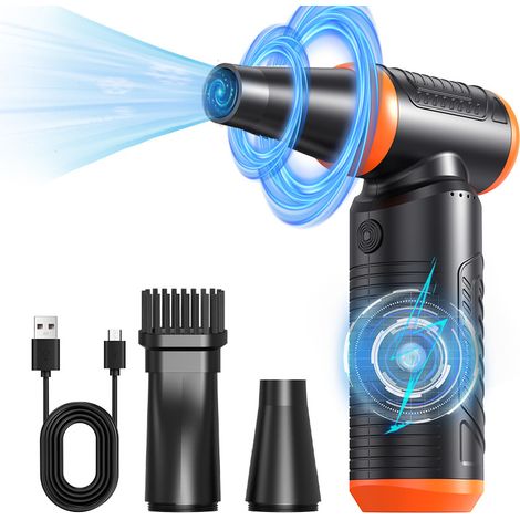 Ventilador de turbina de alta velocidad, sin escobillas, inalámbrico, de alta potencia, portátil para exteriores (1/5)
