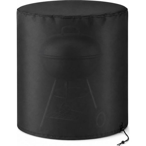 Housse de Barbecue Ronde Extérieure 90 × 120 cm Protection Anti-UV, Imperméable et Anti-Poussière, en Tissu Oxford 210D (1/5)