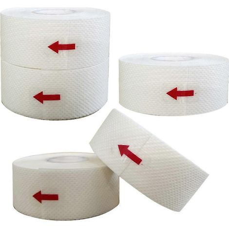 rouleaux de protection anti-transpiration pour col de chapeau, doublure adhésive, coussinets absorbants.-800x2.5cm-White