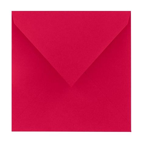 Enveloppe Pollen Clairefontaine groseille 165 x 165 mm - Paquet de 20