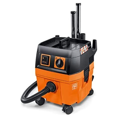 FEIN Aspiradora en seco/mojado Dustex 25 L con set de accesorios, para conectar herramientas eléctricas, cable de red 7.5 m, Potencia máxima de entrada 1380 W- clase de polvo L
