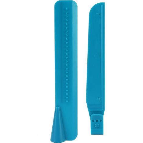 Tihebeyan 2-teiliges Set: Verstellbarer Sahneschaber und Kuchenglätter, Hochwertiger lebensmittelechter Kunststoff, Leicht zu reinigen, für DIY-Kuchen (blau).
