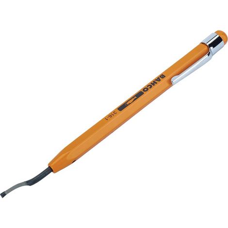 BAHCO - Crayon ébavureur en aluminium 10 mm, longueur 143 mm