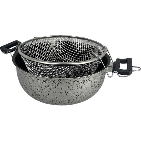 MA MAISON FRIGGITRICE LINEA ALESSIA 24 CM ANTIADERENTE E ANTIGRAFFIO IN ALLUMINIO (1/5)