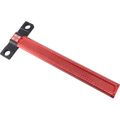trusquinÉquerre-T pour marquage avec règle graduée impériale en aluminium pour travaux de menuiserie et traçage (1/5)