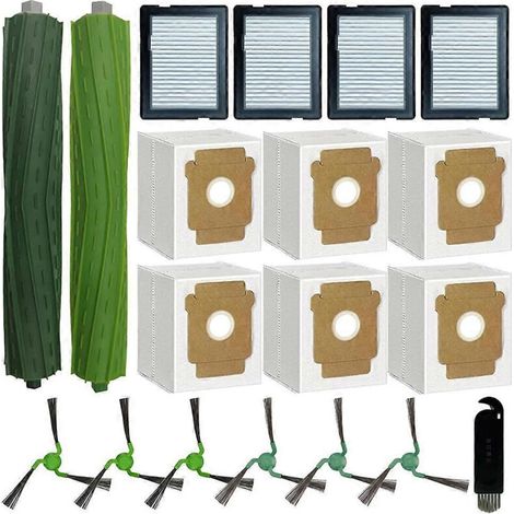 Pièces de rechange pour aspirateur iRobot Roomba Max 705 Combo / 706 Combo : brosse principale, filtre HEPA et sacs à poussière. (1/5)