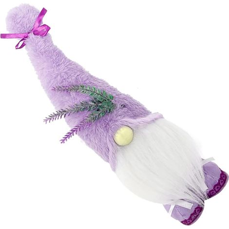 Peluches de Gnomes en Tissu Violet, Décoration Rustique Nordique pour Table ou Canapé, Aspect Délicat, Peau Douce et Résistante la Déformation (1/5)